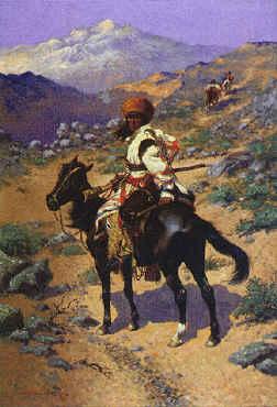 Frederick Remington Indian Trapper China oil painting art